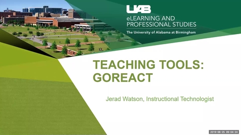 Thumbnail for entry Teaching Tools: GoReact