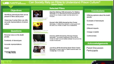 Thumbnail for entry Can Society Rely on Films to Understand Prison Culture?