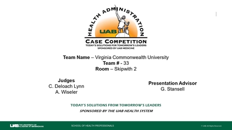 Thumbnail for Team 33 - Virginia Commonwealth University