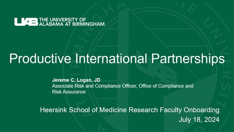 Thumbnail for International Partnerships