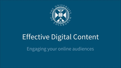 Thumbnail for entry Introduction to Effective Digital Content