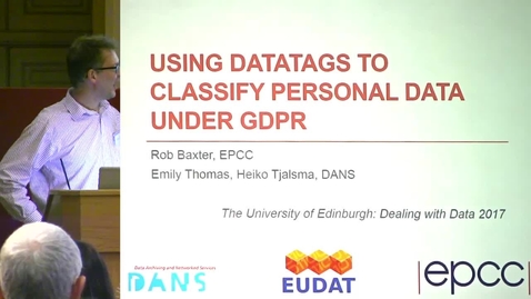 Thumbnail for entry 13 Using Data to Classify Personal Data Under GDPR