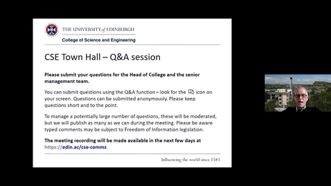 Thumbnail for CSE Town Hall - 09 June 2020