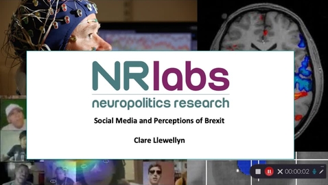 Thumbnail for Clare Llewellyn  - Social media perceptions of Brexit - Controversies in the Data Society 2020