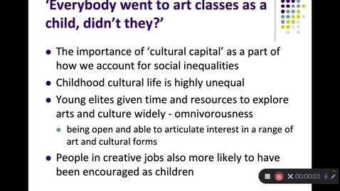 Thumbnail for Part 4: cultural capital, gender and race