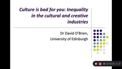 Thumbnail for Culture and inequality part 1- consumption