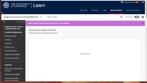 Thumbnail for How to associate your lecture recordings to your learn course