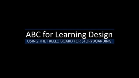 Thumbnail for Using the trello board for ABC