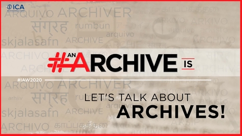 Thumbnail for entry Archives Chat: Lorraine McLoughlin on Collecting COVID-19 Initiative