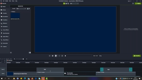 Thumbnail for Customise and use the School template in Camtasia