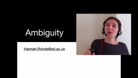 Thumbnail for entry Ambiguity