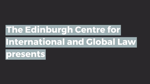 Thumbnail for Prof Anne Peters: Global Constitutionalism - The Social Dimension