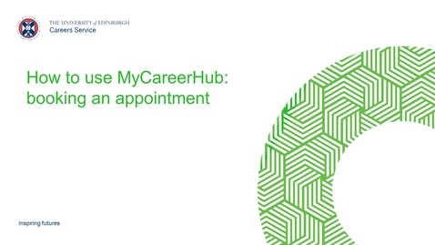 Thumbnail for MyCareerHub: Booking an appointment