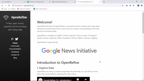 Thumbnail for entry OpenRefine Beginners Tutorial