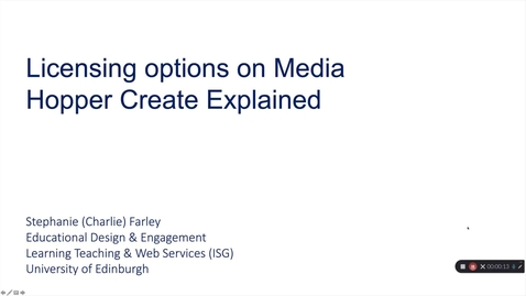 Thumbnail for Licensing Options on  Media Hopper Create Explained