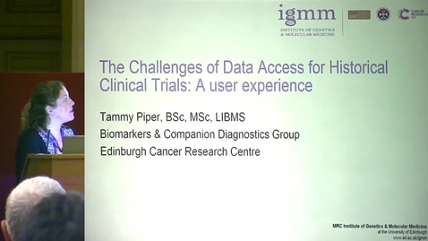 Thumbnail for 6 - The Challenges of Data Access for Historical Clinical Trials: A User Experience