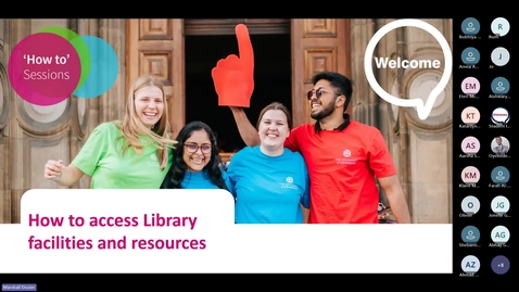 Thumbnail for (Online Students) How to access library facilities and resources