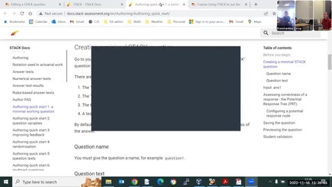 Thumbnail for Using STACK to put the book inside the Quiz (afternoon session).mp4