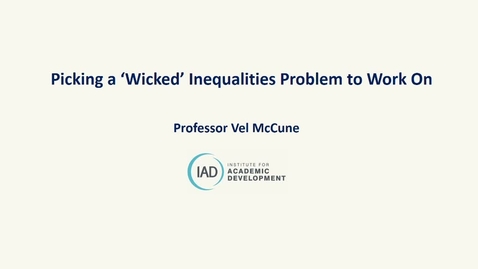 Thumbnail for Picking a 'Wicked' Inequalities Problem to Work On