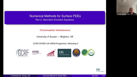 Thumbnail for entry UK-APASI in Mathematical Sciences: Chandrasekhar Venkataraman