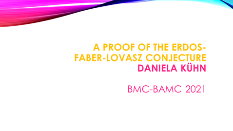 Thumbnail for entry BMC BAMC 2021 Daniela Kuhn