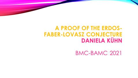 Thumbnail for BMC BAMC 2021 Daniela Kuhn