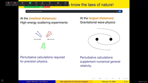 Thumbnail for Stefan Weinzierl, 18/02/2026