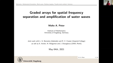 Thumbnail for entry Waves in Complex Continua (Wavinar) - Malte A. Peter