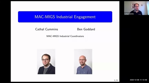 Thumbnail for entry MAC-MIGS CDT Industry programme