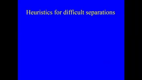 Thumbnail for Distillation Lecture 7 Heuristics for difficult separations