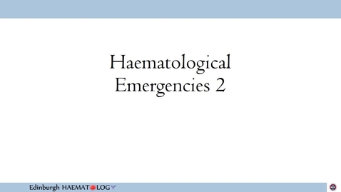 Thumbnail for entry Haematological Emergencies 2 - Cord Compression and SVC Obstruction
