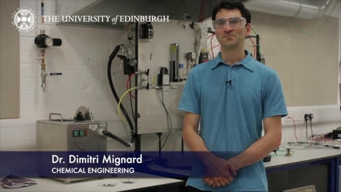Thumbnail for entry Dimitri Mignard - Chemical Engineering- Research In A Nutshell -  School of Engineering -15/10/2012