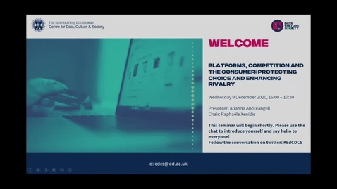 Thumbnail for Platforms, competition and the consumer: Protecting choice and enhancing rivalry