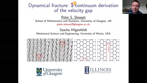 Thumbnail for entry Dynamical fracture: a continuum derivation of the velocity gap - Peter Stewart