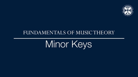 Thumbnail for entry Minor Keys