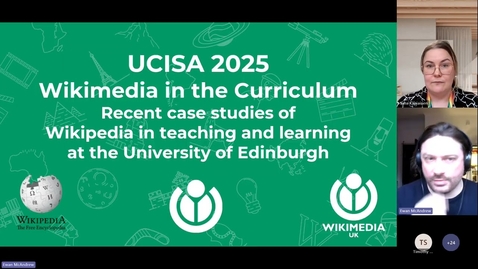 Thumbnail for Wikipedia in the Curriculum - Case Studies from teaching and learning in UK higher and further education