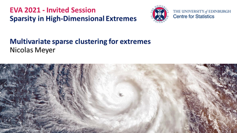 Thumbnail for entry Sparsity in High-Dimensional Extremes: Nicolas Meyer