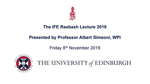Thumbnail for IFE Rasbash Lecture 2019
