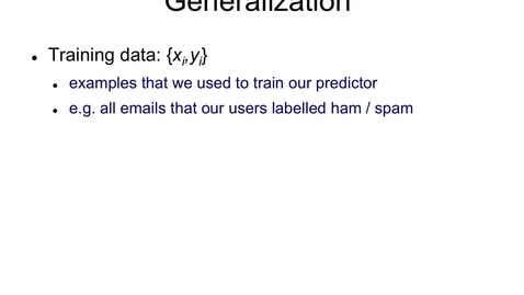 Thumbnail for entry Generalization in Machine Learning