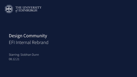 Thumbnail for Design Community Archive: EFI REBRAND