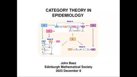 Thumbnail for Category Theory in Epidemiology - Prof. John Baez (University of California, Riverside)