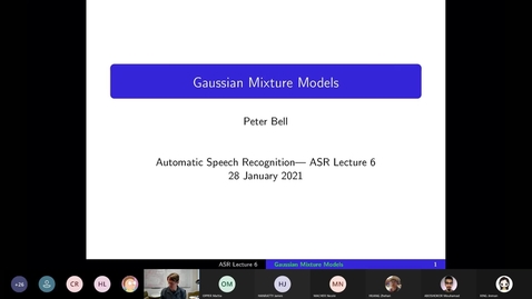 Thumbnail for ASR Lecture 6