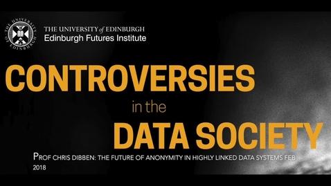 Thumbnail for entry Data Controversies Week 4 2018 Chris Dibben