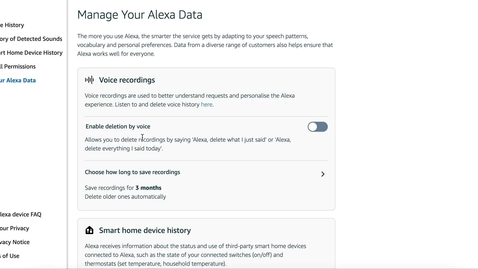 Thumbnail for entry Alexa Privacy Settings (Part 4): Deleting Audio Recordings by Voice