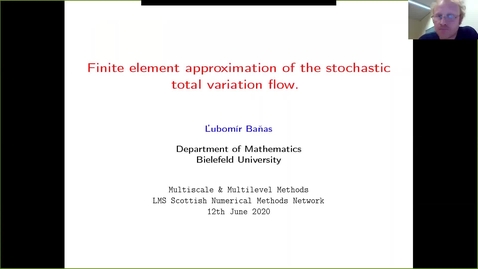 Thumbnail for Finite element approximation of the stochastic total variation flow  - Lubomir Banas