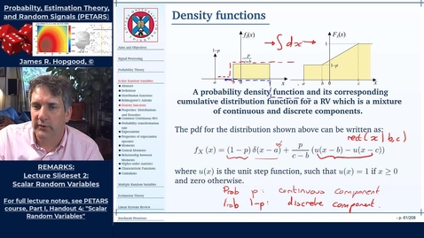 Thumbnail for entry Topic 19: Introduction to probability density functions and their properties (PETARS. Chapter 4)