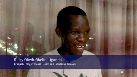 Thumbnail for entry Global Health and Infectious Diseases online masters: Ricky Okwir Okello - graduate testimonial