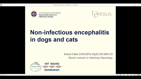 Thumbnail for entry Clinical Club - 2nd November 2022 - Non-infectious encephalitis in dogs and cats