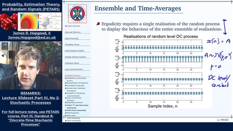 Thumbnail for entry Topic 65: Time Averages and Ergodicity (PETARS, Chapter 8)