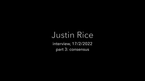 Thumbnail for entry Justin Rice Interview 3
